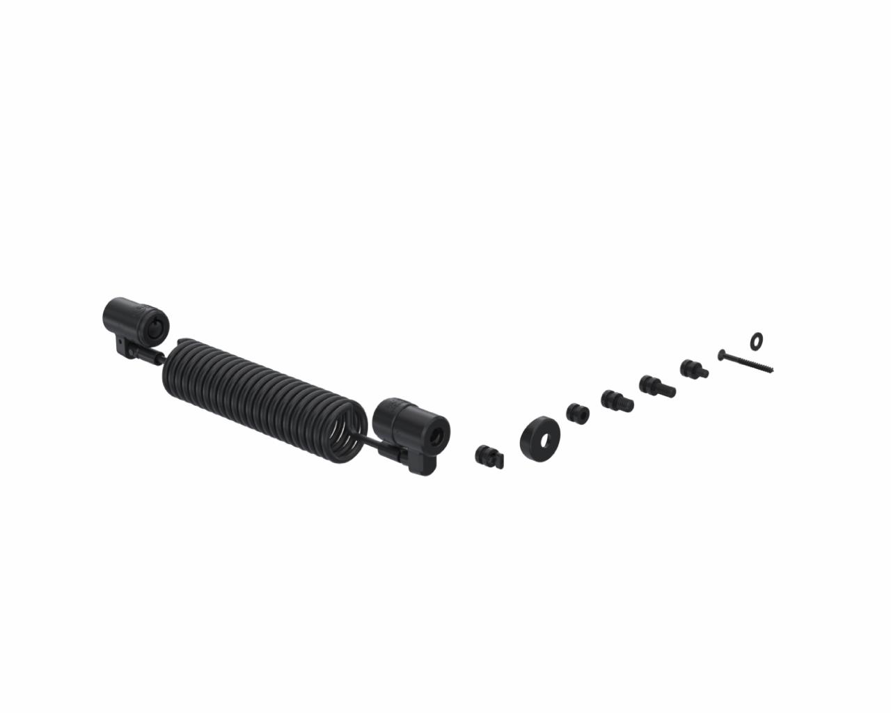 ClickSafe Dual Lock Curly Cable,